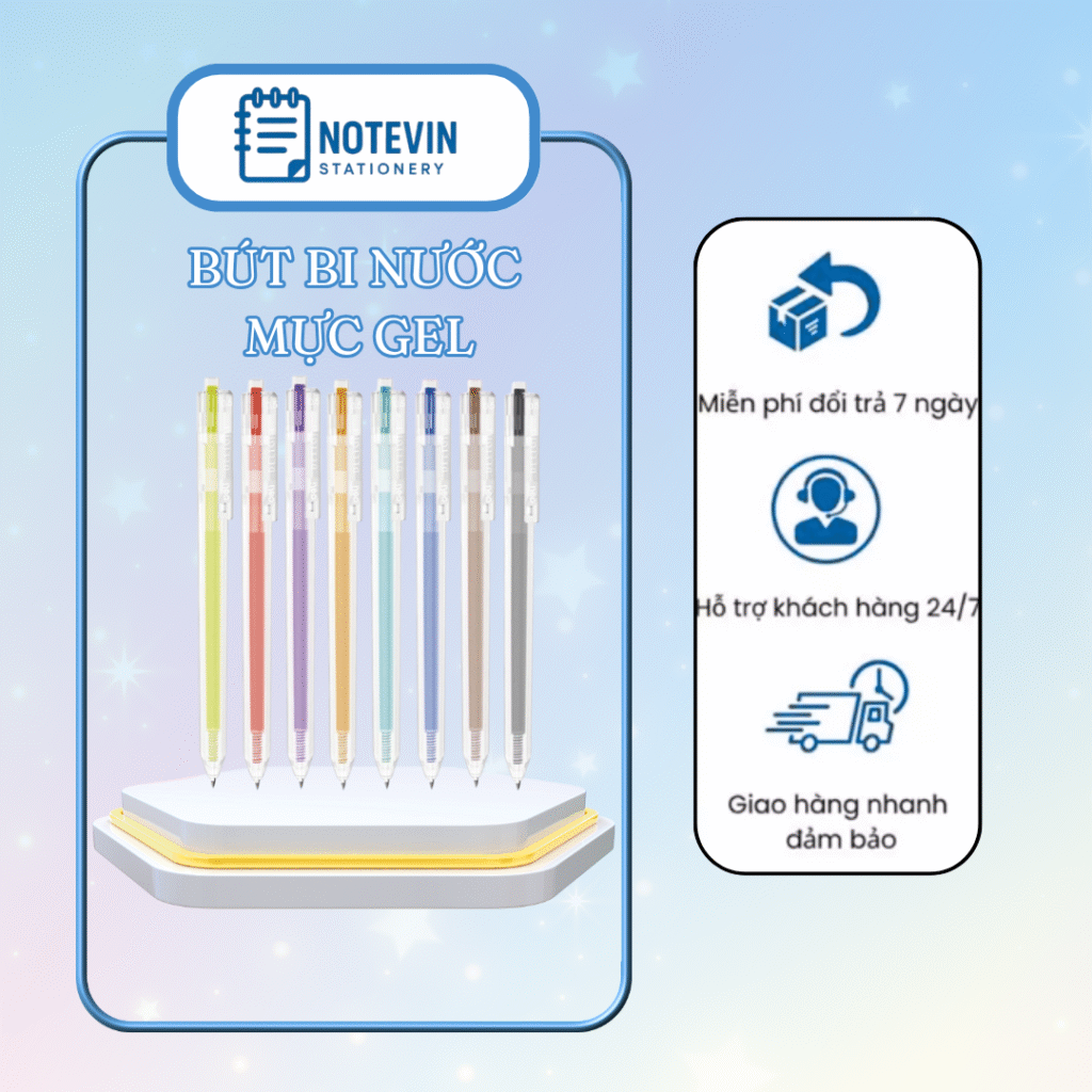 Bút Bi Nước Mực Gel Notevin
