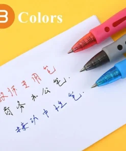 Bút Gel Bấm 0.5mm Mực Đen Xanh Đỏ Notevin - Bộ 5 Bút + 20 Ruột Thay, Viết Trơn, Cầm Êm, Văn Phòng Học Sinh