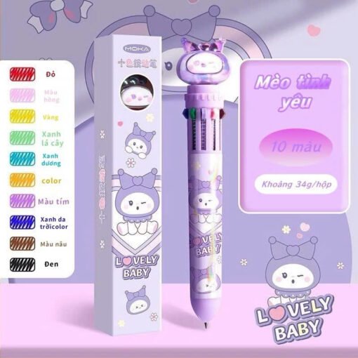 Bút Bi 10 Màu Phiên Bản Nâng Cấp Notevin